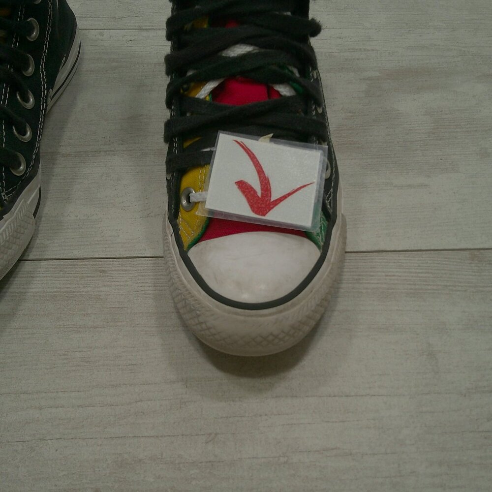 Chuck Taylor Converse All Star Hi Double Upper Multicolored Dbl Lace Sz M4 /W6 - Picture 10 of 12